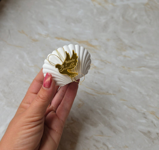 Mini concha gesso perfumado 🕊