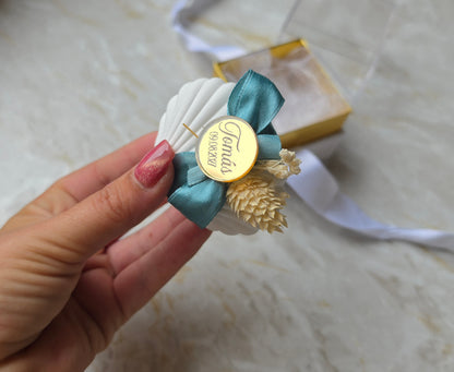 Mini concha de gesso perfumado Premium 🤍
