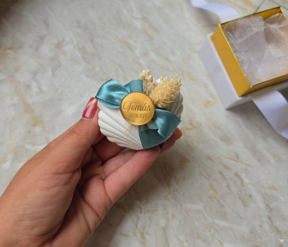 Mini concha de gesso perfumado Premium 🤍
