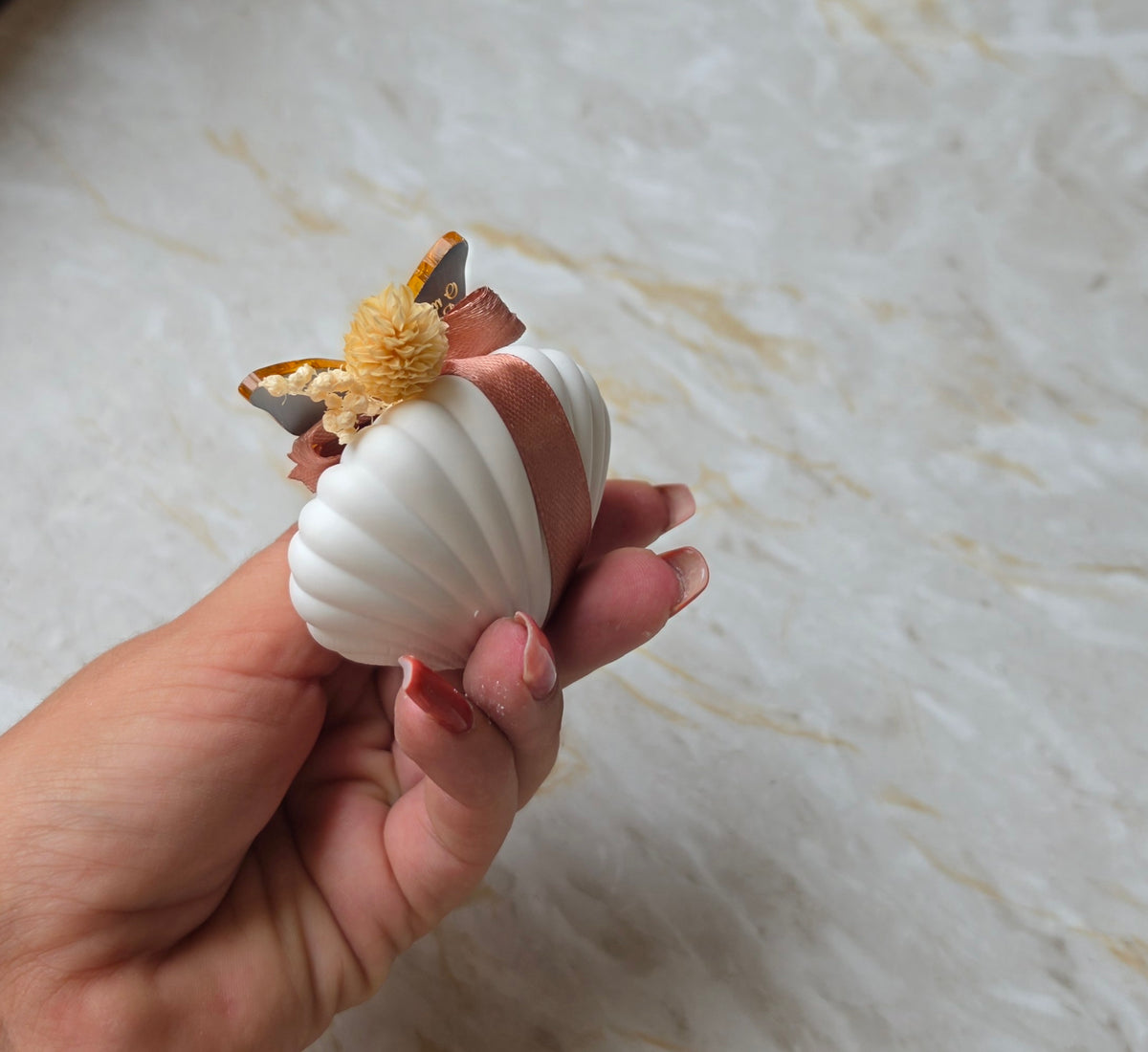 Mini concha em gesso perfumado 🦋