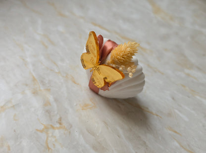 Mini concha em gesso perfumado 🦋