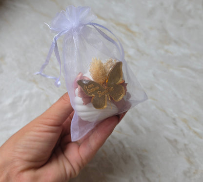 Mini concha em gesso perfumado 🦋