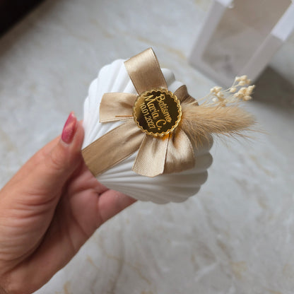 Concha grande em gesso perfumado 🌼