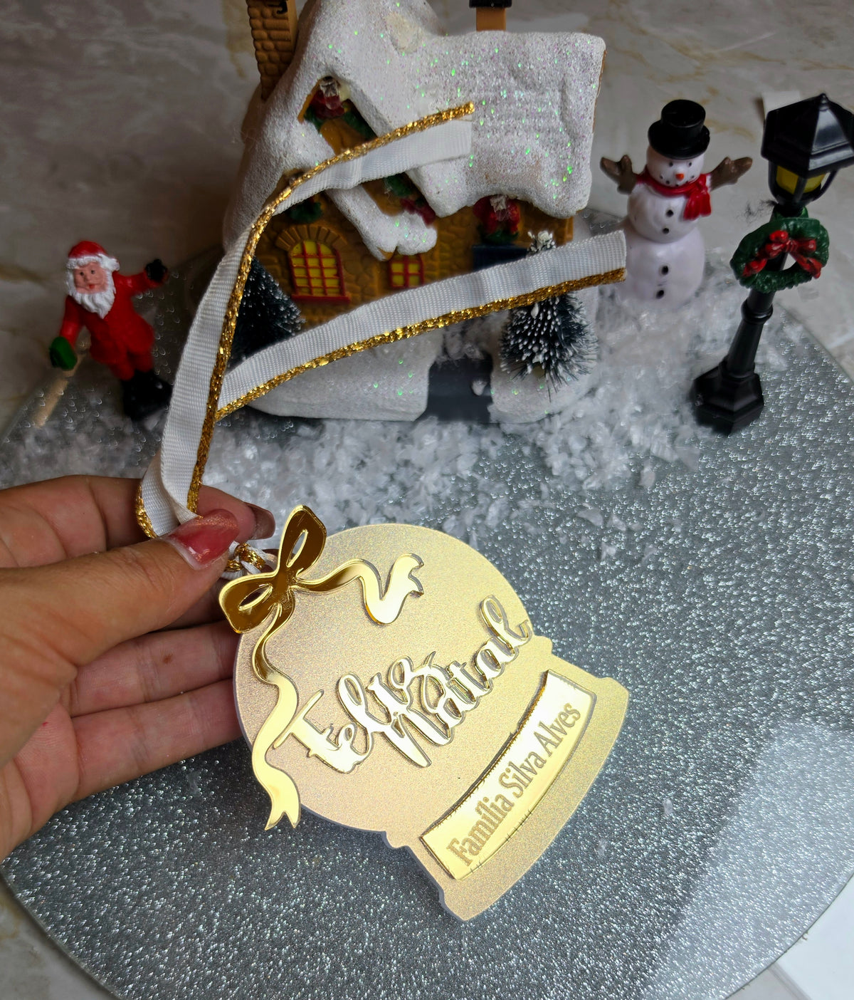 Pendente globo de neve