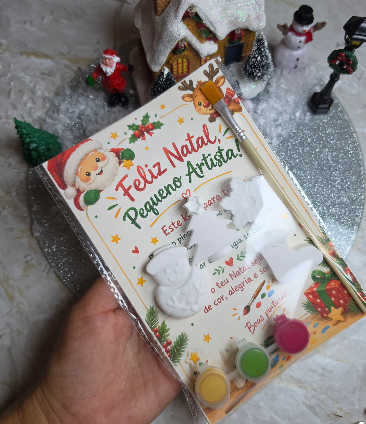 Kit gesso para colorir especial Natal 🎄