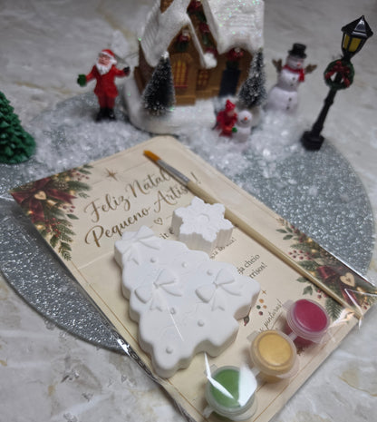 Kit gesso para colorir especial Natal 🎄